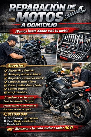 Reparación y mantenimiento de motocicletas