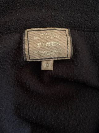 Felpa uomo Times nera taglia XXL
