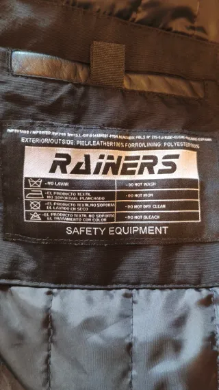 Chaqueta de moto piel Rainers Talla XL