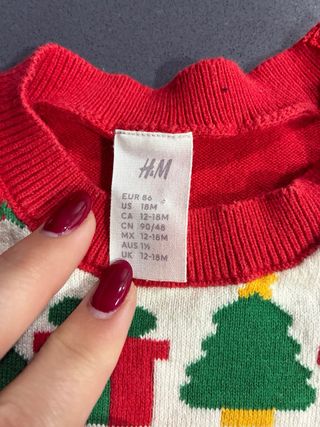 Jersey Navideño Bebé Pingüinos 12-18m