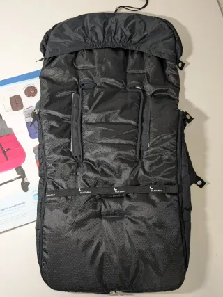Saco silla Invierno Impermeable Negro NUEVO
