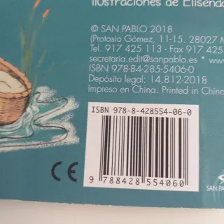 Libro per bambini Mosè e il Mar Rosso