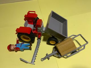 Playmobil Tractor con Segadora y Remolque