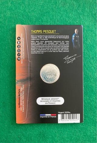 Moneda 10 euros L'Odyssée Spatiale