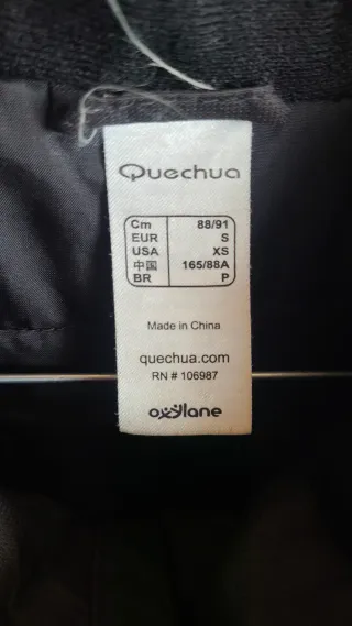 Cazadora Quechua Negra Talla S