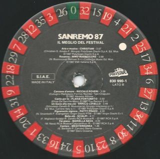 Sanremo '87 Il Meglio Del Festival LP 12" 33 Rpm