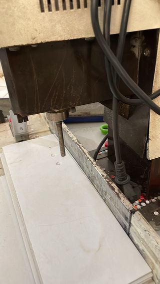 Taladro papel broca hueca