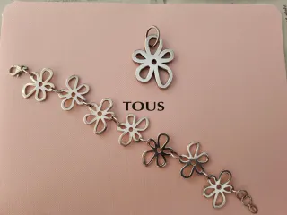 Pulsera y Colgante Tous Flor Plata