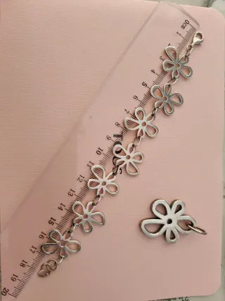 Pulsera y Colgante Tous Flor Plata