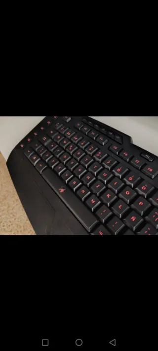 Teclado Gaming GX Negro y Rojo