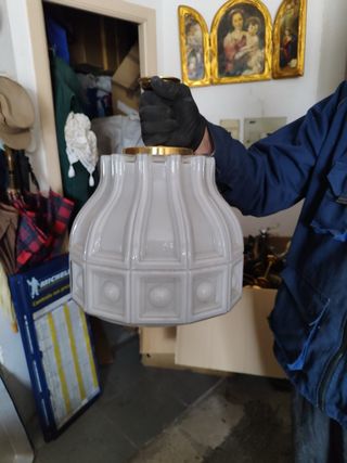 Lámpara Miquel cristal y metal