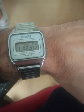 Orologio Phasar Vintage Argento Bianco