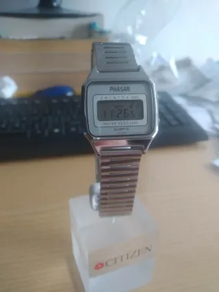 Orologio Phasar Vintage Argento Bianco