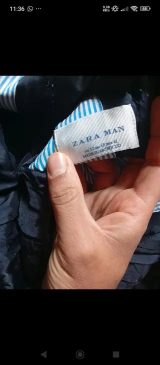 Traje de hombre azul