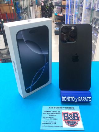 iPhone 16 Pro Max 256G negro titanio
