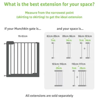 Barrera de seguridad niños con extensión de 7cm