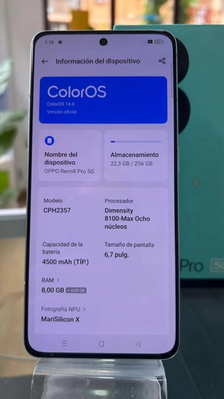 Oppo Reno8 Pro 256GB Verde 8GB RAM