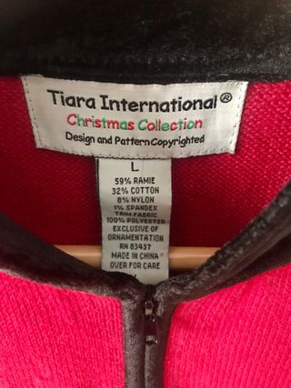 Jersey Navideño Vintage Rojo Cardenales Bordados L