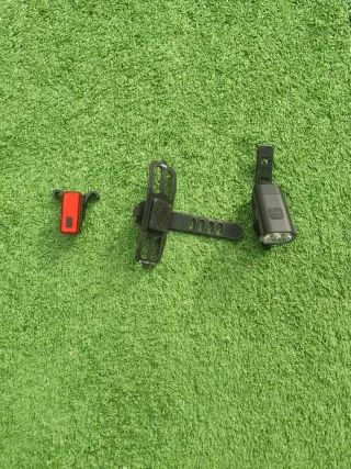 Luz bici delantera, trasera y soporte móvil