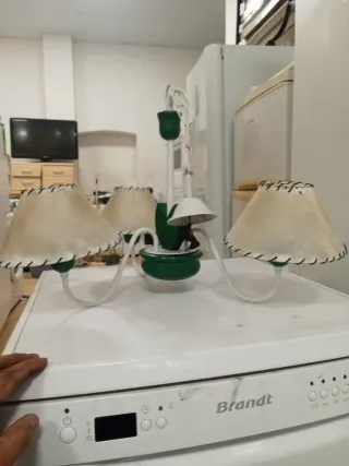 Lámpara de mesa vintage con pantallas