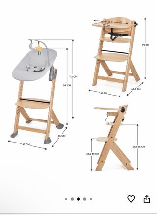 Trona Kinderkraft ENOCK Madera + Hamaca