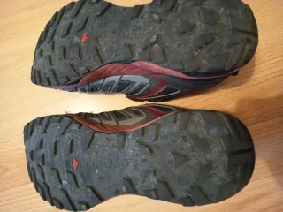 Zapatillas Salomon Hombre Trekking Negro/Rojo