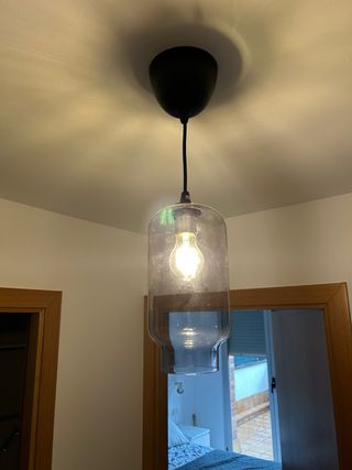 Lámpara colgante de cristal