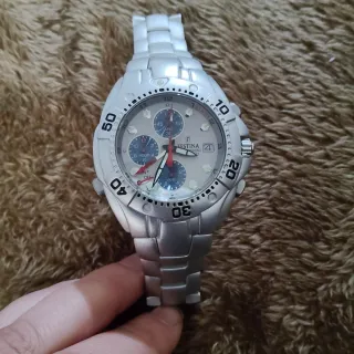 Reloj Festina Cronógrafo Hombre Plata Azul
