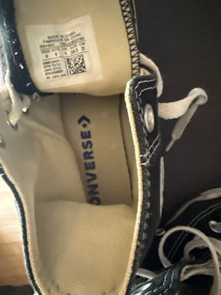 Converse Botas Negras Talla 36.5