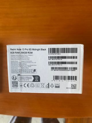 Xiaomi Redmi Note 13 Pro 5G 256GB Negro