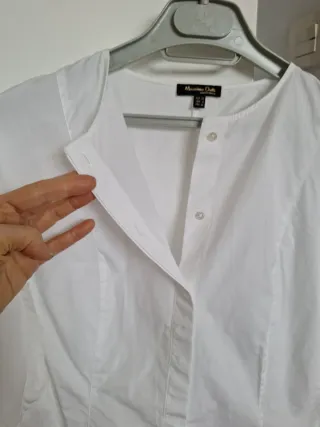 Camisa Blanca Massimo Dutti Talla 36