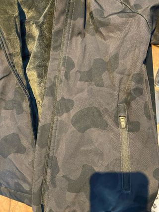 Anorak niño camuflaje pelo interior 8-9 años negro