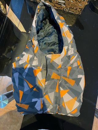 Anorak niño camuflaje pelo interior 8-9 años negro