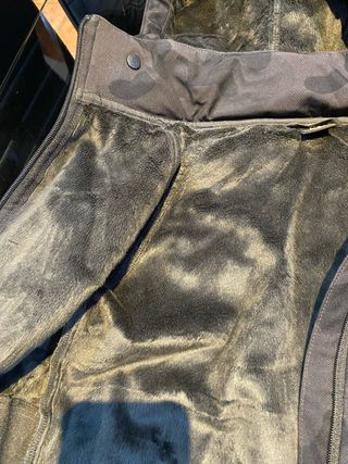 Anorak niño camuflaje pelo interior 8-9 años negro