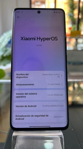 Xiaomi Redmi Note 13 Pro+ Negro 256GB 8GB RAM