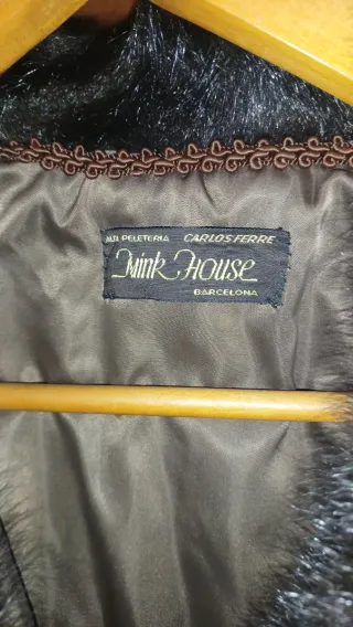 Abrigo de pelo  marrón