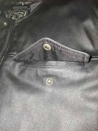 Chaleco de cuero DXR Negro