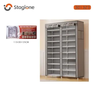 Scarpiera doppia richiudibile grigia