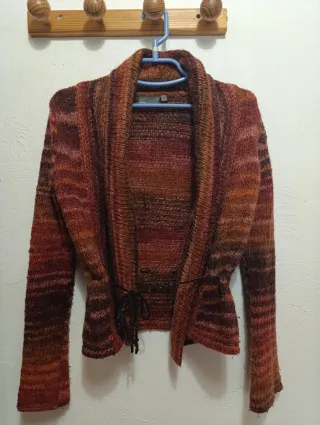 Chaqueta de lana multicolor