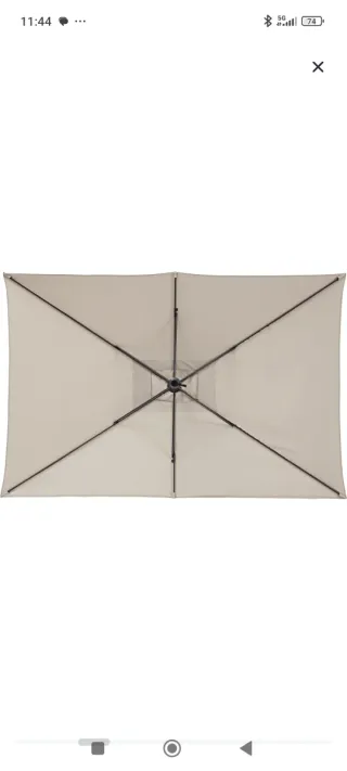 Sombrilla Leroy Merlin Gris