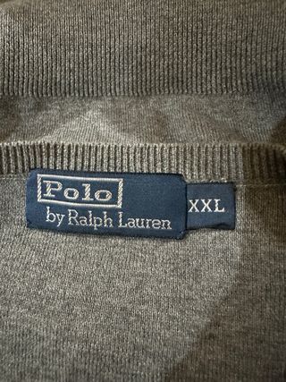 Jersey Ralph Lauren Bordado Gris Claro