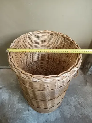 Cesto de mimbre grande