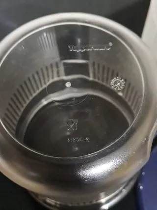 Porta olive Tupperware trasparente blu