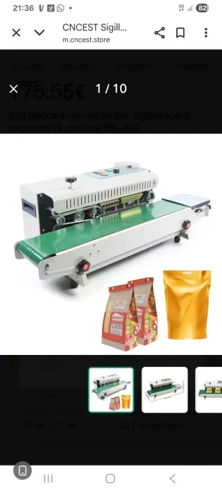 Macchina sigilla sacchetti plastica FR-900