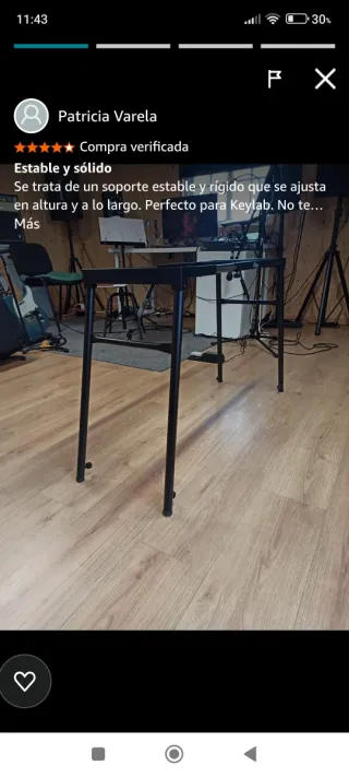 Soporte Teclado Tiger Ajustable