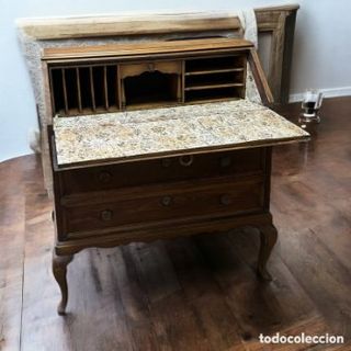 Buró escritorio madera años 60 restaurado