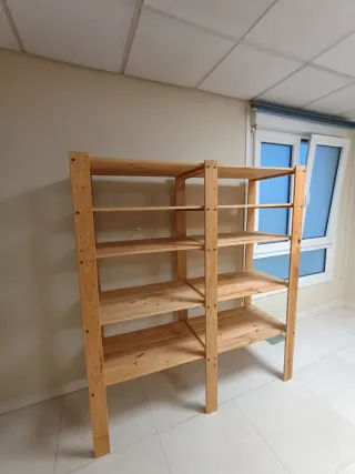 Estantería de madera 4 baldas