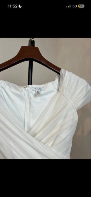 Vestido Novia Corto Blanco talla S/M