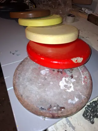 Seduta per sgabello tecnico vintage seduta