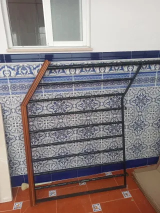 Barandilla de escalera de hierro